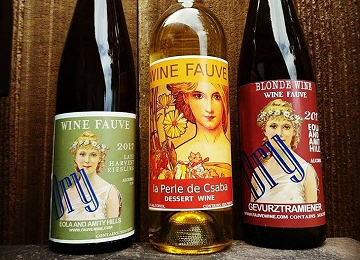 Bottles of Wine Fauve wine